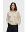 Tipped Open Collar Sweatshirt - G3140