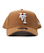 【海外限定 日本未発売】ドジャース キャップ 帽子 NEW ERA ニューエラ 9FORTY A-Frame Los Angeles Dodgers UPSIDE DOWN ライトブロンズ