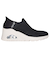 SKECHERS スケッチャーズ SLIP-INS スリップインズ ウノ ウェッジ キッキング ニット 177523 BLK OFWT