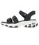 SKECHERS スケッチャーズ SLIP-INS スリップインズ ディーライツ サンダル クラシック キャッチ 163651 BLK RAS