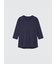 エアリズム前あきクルーネックTシャツ/8分袖