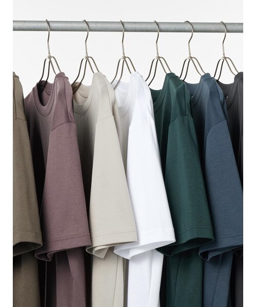 エアリズムコットンオーバーサイズTシャツ/5分袖｜ユニクロの通販