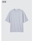 エアリズムコットンオーバーサイズTシャツ/5分袖