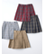 GIRLS チェックミニスコート