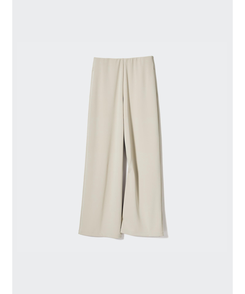 クレープジャージーストレートパンツ｜ユニクロの通販｜&mall