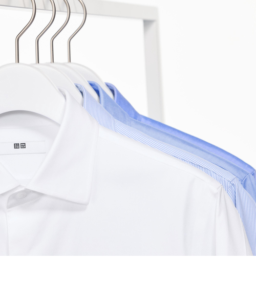 スーパーノンアイロンジャージースリムシャツ/ボタンダウン｜ユニクロ