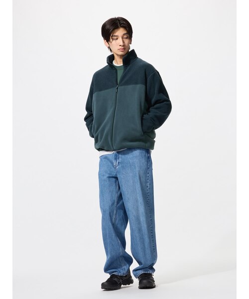 【希少美品】ユニクロ ドジャース　フリース　ジャケット　 メンズ　XL　深青 フリースジャケット｜ユニクロの通販｜&mall（アンドモール）三井