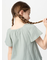 GIRLS ギャザーフレアスリーブTシャツ