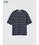 エアリズムコットンオーバーサイズボーダーTシャツ