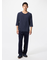 エアリズム前あきクルーネックTシャツ/8分袖