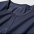 エアリズム前あきクルーネックTシャツ/8分袖