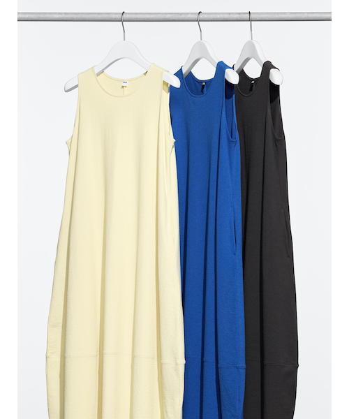 todayful ジャージバルーン ワンピース美品 ジャージーバルーンワンピース/ノースリーブ/丈短め｜ユニクロの