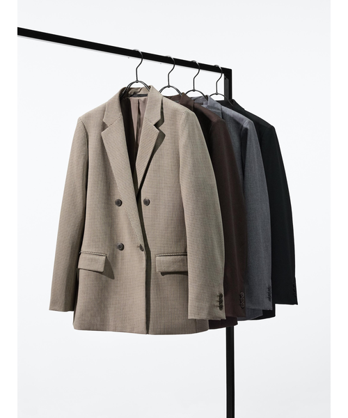 ダブルジャケット/チェック｜ユニクロの通販｜&mall（アンドモール