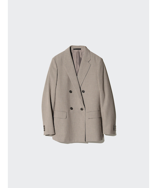 ダブルジャケット/チェック｜ユニクロの通販｜&mall（アンドモール