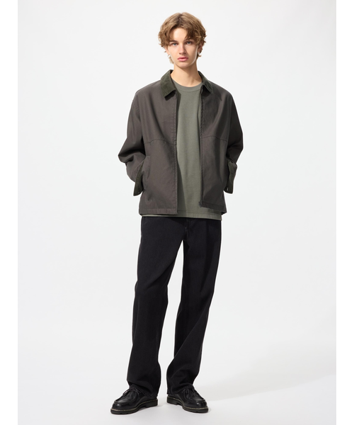 【新品】ユニクロU ジップアップショートブルゾン　ブラック 2XL XXL UNIQLO - ユニクロU ジップアップブルゾンの通販 by はっしーs