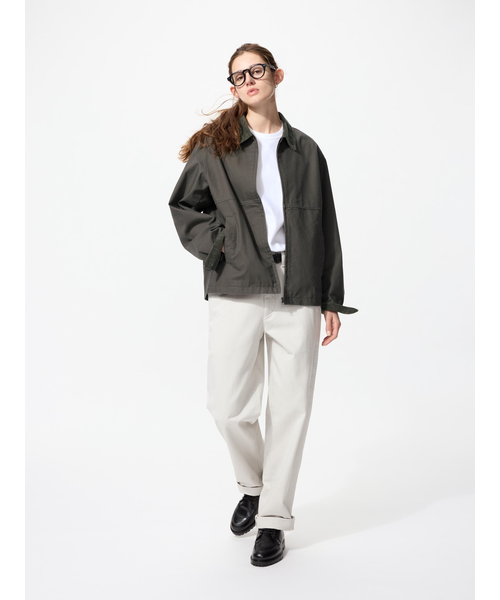 ジップアップショートブルゾン｜ユニクロの通販｜&mall（アンド