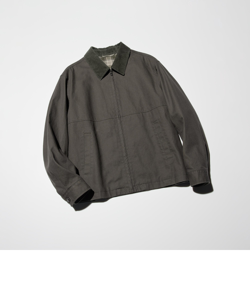UNIQLO ジップアップショートブルゾン+ ユニクロ公式 | ジップアップショートブルゾン