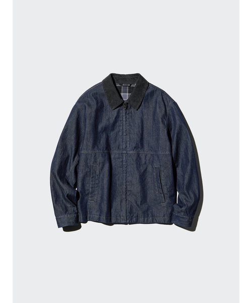 UNIQLO U ジップアップショートブルゾン ジップアップショートブルゾン/デニム｜ユニクロの通販｜&mall
