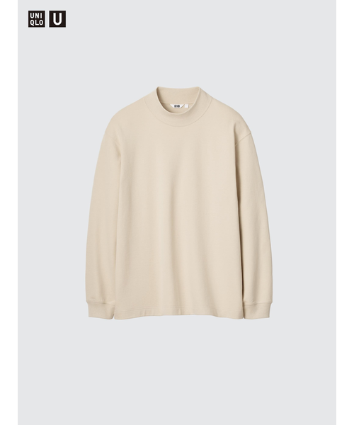 ブラッシュドモックネックTシャツ/長袖｜ユニクロの通販｜&mall
