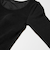 極暖ヒートテックリブUネックブラTシャツ/長袖