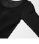 極暖ヒートテックリブUネックブラTシャツ/長袖
