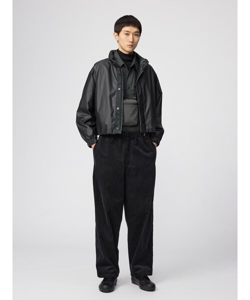 コーティングショートブルゾン｜ユニクロの通販｜&mall（アンドモール