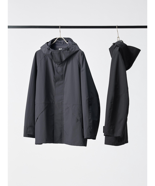 【新品】ユニクロU ブロックテックユーティリティパーカ 黒　Mサイズ ユニクロ公式 | ブロックテックユーティリティパーカ