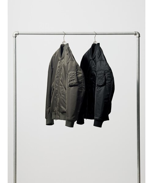 ハイブリッドダウンオーバーサイズMA－1｜ユニクロの通販｜&mall