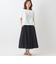 ウエストリブフレアスカート[41415137]natural mist