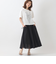 ウエストリブフレアスカート[41415137]natural mist