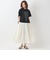 ウエストリブフレアスカート[41415137]natural mist
