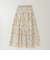プリントレースティアードスカート  [41415154]natural mist