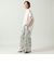ドロストラウンドヘムブラウス[41413484]natural mist