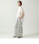 ドロストラウンドヘムブラウス[41413484]natural mist
