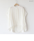 ドロストラウンドヘムブラウス[41413484]natural mist