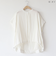 ドロストラウンドヘムブラウス[41413484]natural mist