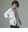 スリットヘムロゴ入りプルオーバー  [41411365]natural mist