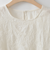 ステッチ刺繍コットンブラウス  [41713468]natural mist