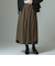 裾ゴムデザインフレアスカート  [91915183]natural mist
