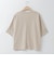 刺繍フラワードルマンTシャツ  [22011467]natural mist