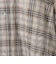 ドロストヘムドロップワイドチェックシャツ  [31813637]natural mist