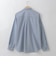【洗える】フラワー刺繍デザインシャツ  [71213730]natural mist