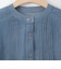 【洗える】コットンシアーピンタックデニムシャツ  [71213629]natural mist