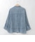【洗える】コットンシアーデニムシャツ  [71213630]natural mist