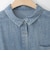 【洗える】コットンシアーデニムシャツ  [71213630]natural mist