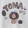 TOMA DOGアートプリントTシャツ  [22011535]natural mist