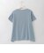 フラワーパンプキンプリント刺繍デザインTシャツ  [22011543]natural mist