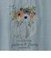 フラワーパンプキンプリント刺繍デザインTシャツ  [22011543]natural mist
