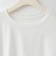 カットワークレースドッキングTシャツ  [22011546]natural mist
