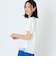 フラワー刺繍シアージョイントTシャツ  [41411521]natural mist